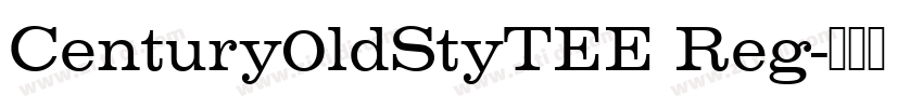 Century0ldStyTEE Reg字体转换